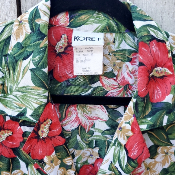 Vintage floral button down - Picture 3 of 4